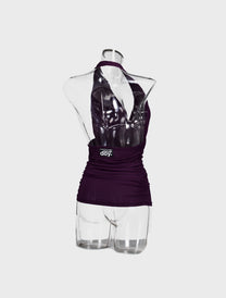 PLUM HALTER TOP