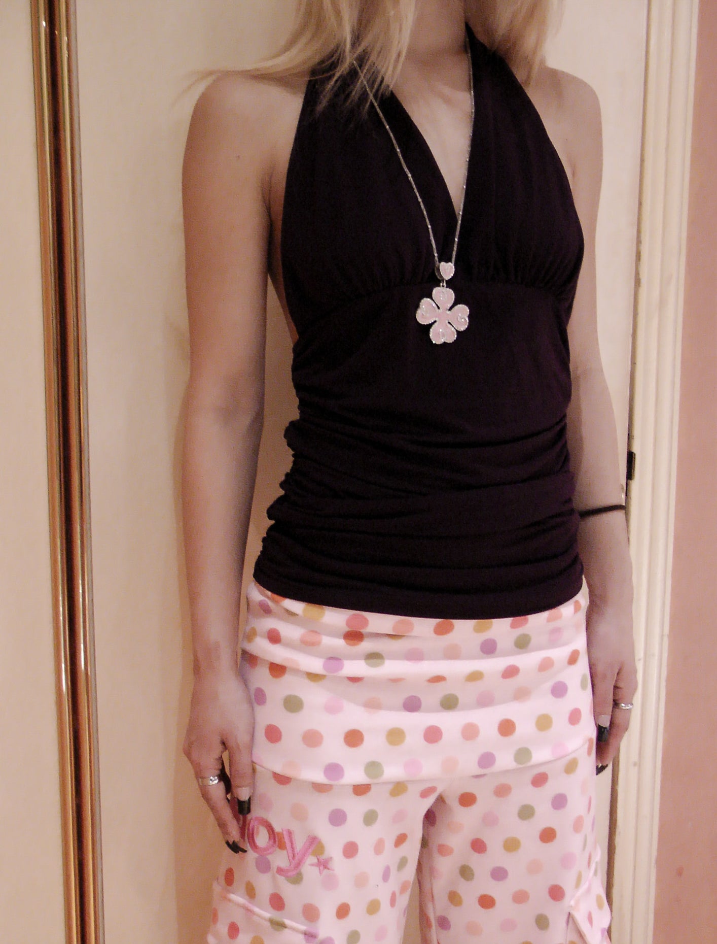 PLUM HALTER TOP