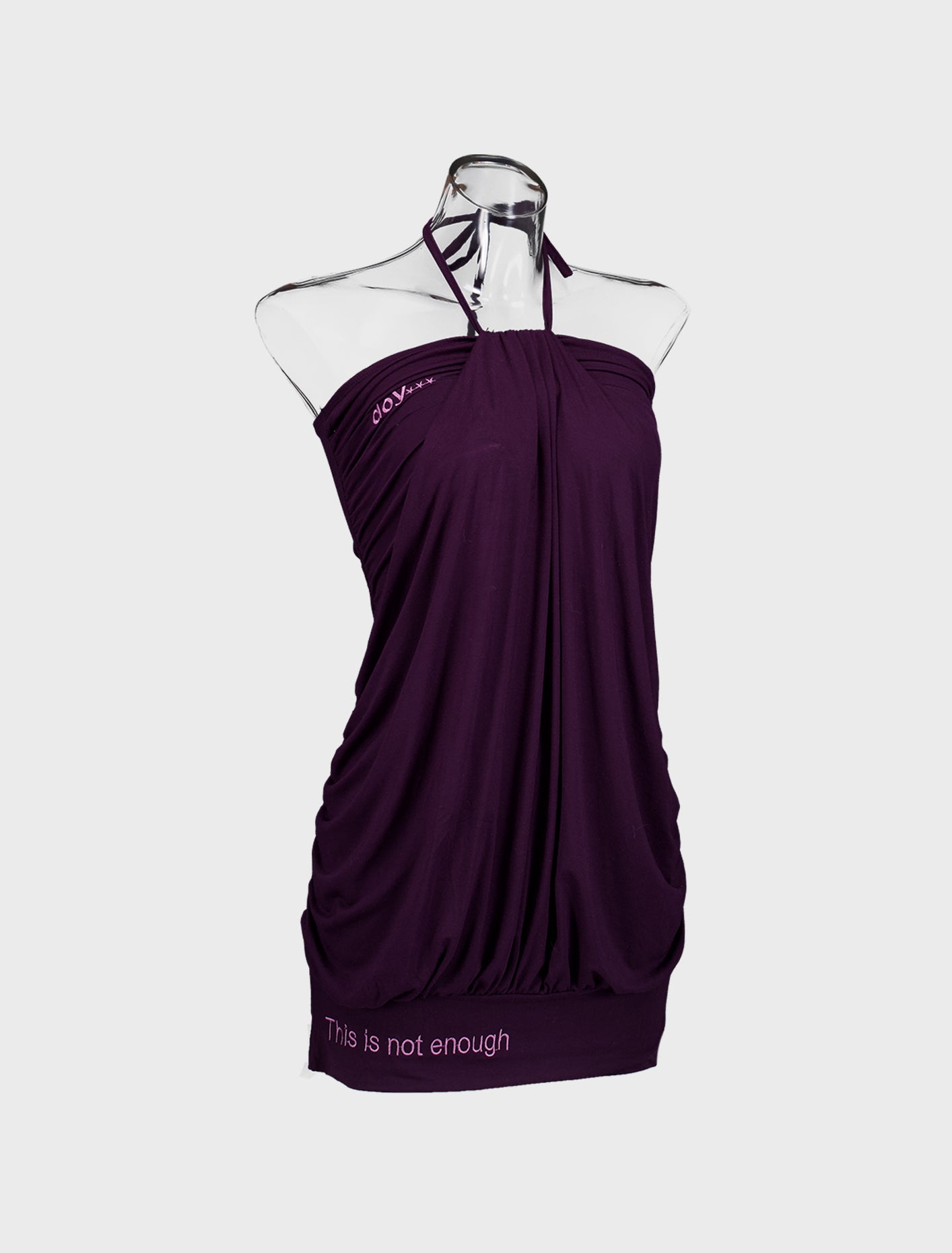 TATU HALTER DRESS (PURPLE)