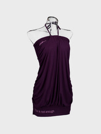 TATU HALTER DRESS (PURPLE)