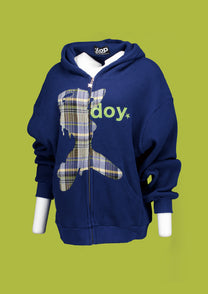 BLUEDOY WAFFLE ZIP UP