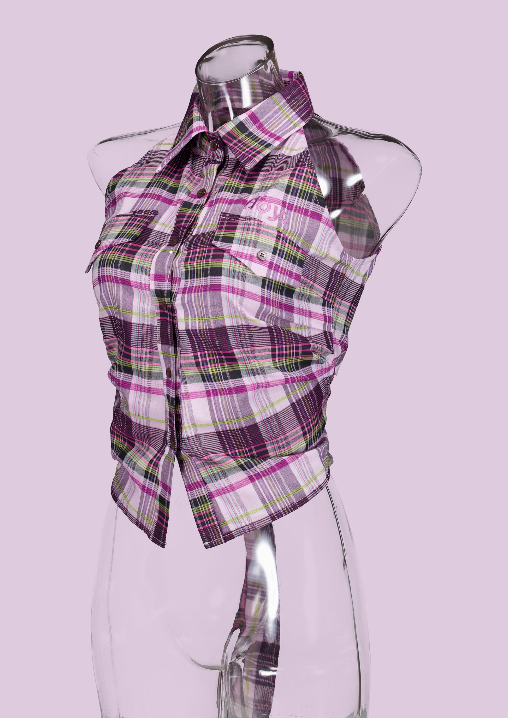 LOLA HALTER SHIRT (PINK)