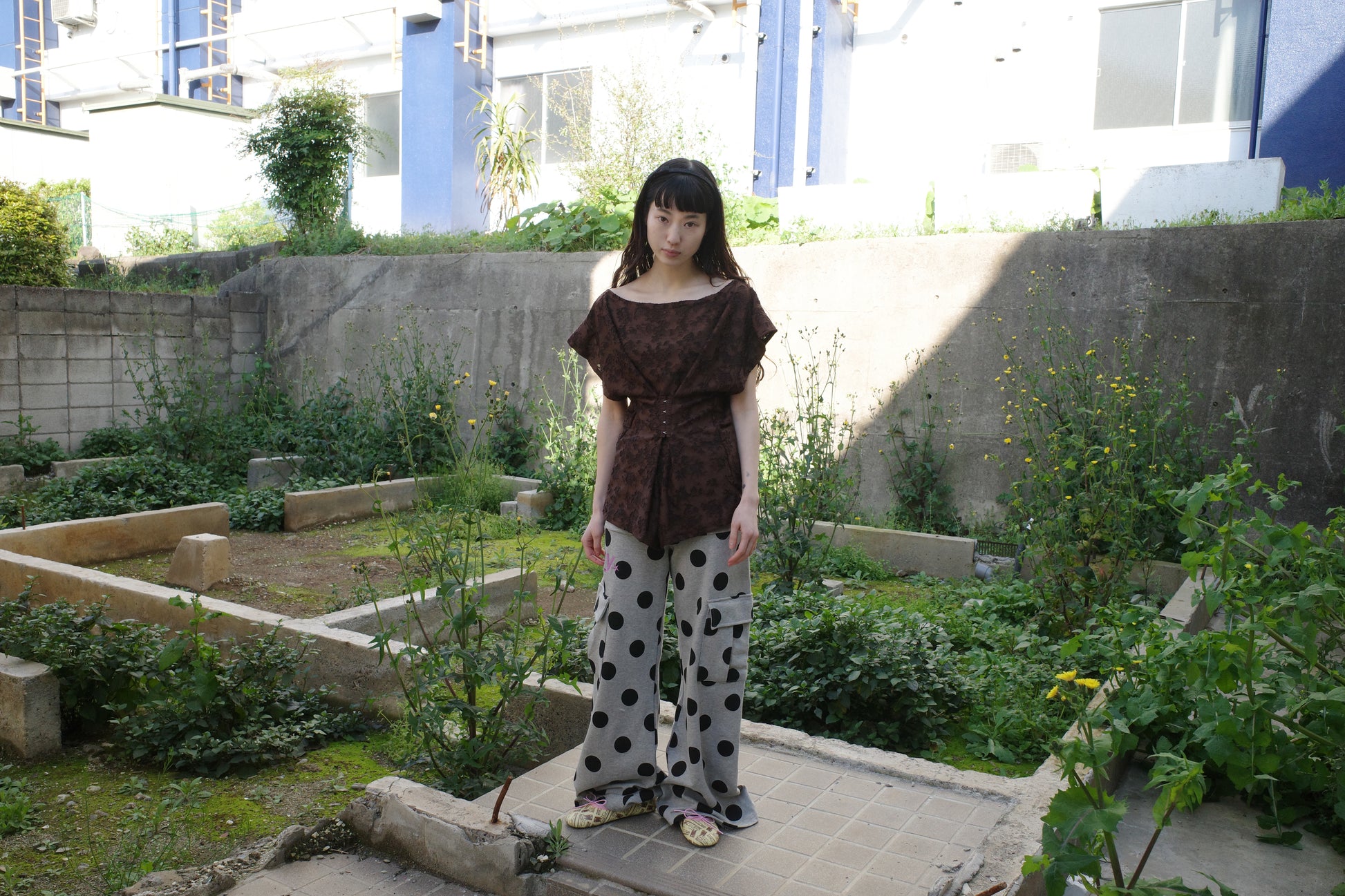 POLKA DOT CARGO PANTS