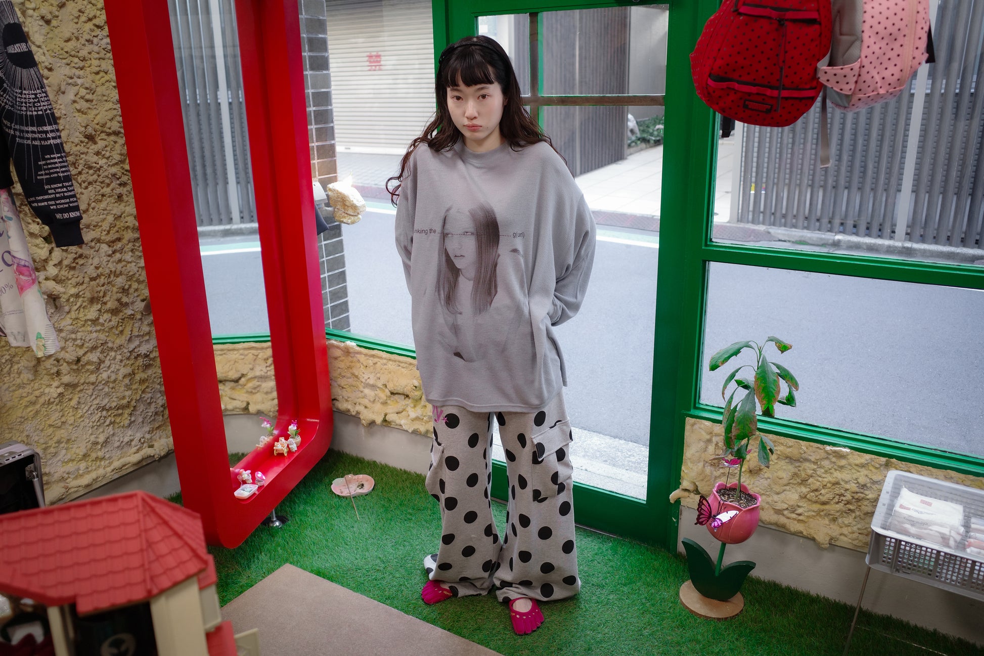 POLKA DOT CARGO PANTS