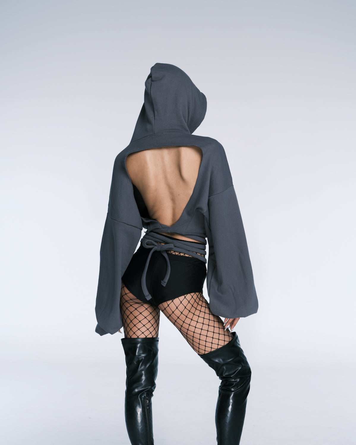 ICE backless hoodie