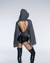 ICE backless hoodie