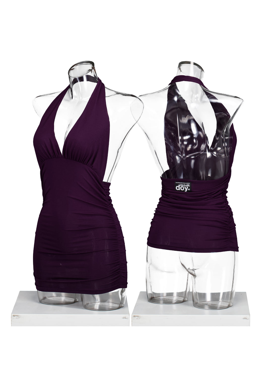 PLUM HALTER TOP